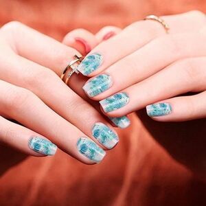 Colour Flash, Beachy Vibes, palm nail strips